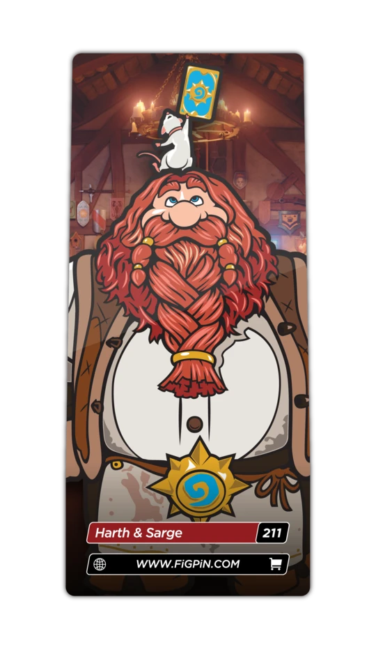 FiGPiN: Heartstone - Harth and Sarge #211 - Bards & Cards