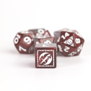 D&D Adventure Dice Set - Fighter Edition | Red 17pc Collection - Bards & Cards