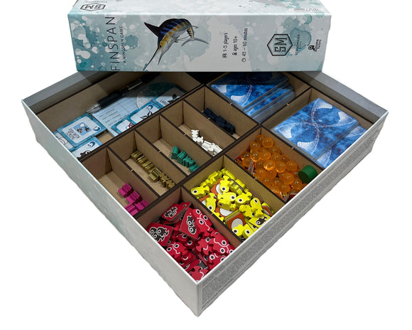 Finspan Board Game Organizer Insert - Bards & Cards