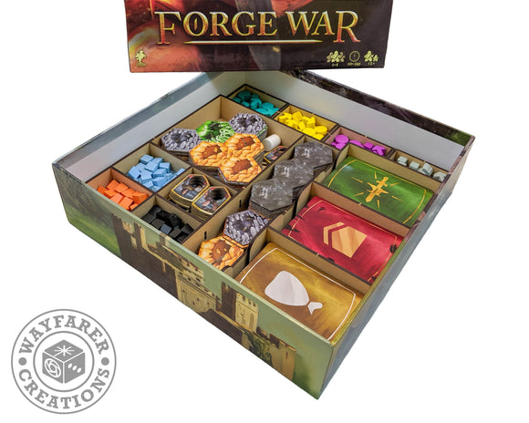 Forge War Board Game Organizer Insert - Bards & Cards
