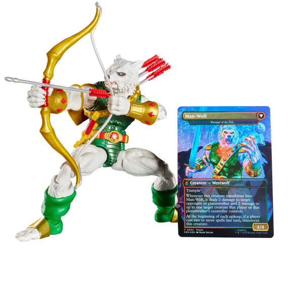 Marvel Legends Series Magic: The Gathering Man-Wolf - Bards & Cards