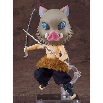 Good Smile Company: Nendoroid Doll: Demon Slayer: Kimetsu no Yaiba - Inosuke Hashibira - Bards & Cards