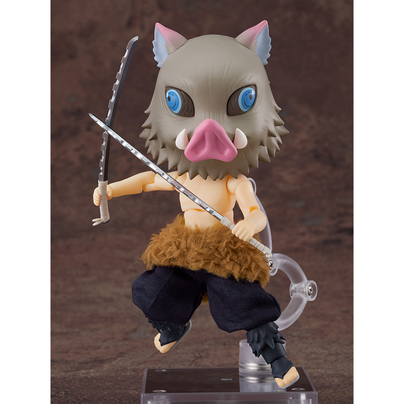 Good Smile Company: Nendoroid Doll: Demon Slayer: Kimetsu no Yaiba - Inosuke Hashibira - Bards & Cards