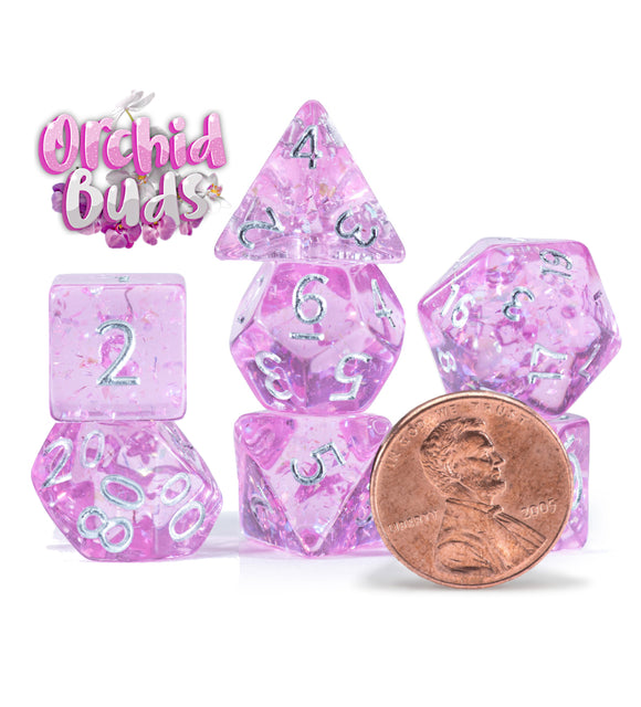 12mm Mighty Tiny Dice Set (7 Dice) - Bards & Cards