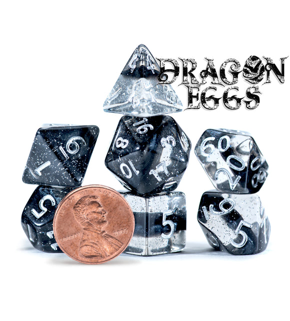 12mm Mighty Tiny Dice Set (7 Dice) - Bards & Cards