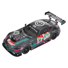Good Smile Racing: Vocaloid - Racing Hatsune Miku AMG (2017 SPA24H Finals Ver.) 1/18 Scale Resin Miniature Car Figure - Bards & Cards