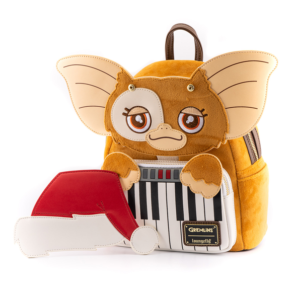 Loungefly: Gremlins Gizmo Holiday Cosplay with Removable Hat Mini Backpack - Bards & Cards