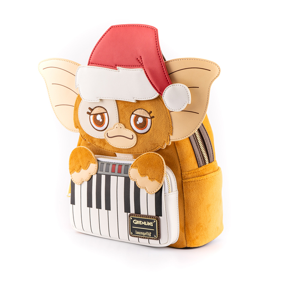 Loungefly: Gremlins Gizmo Holiday Cosplay with Removable Hat Mini Backpack - Bards & Cards