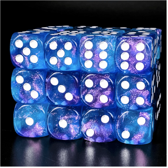 12-Piece Pip D6 Set by Foam Brain Games - Bards & Cards