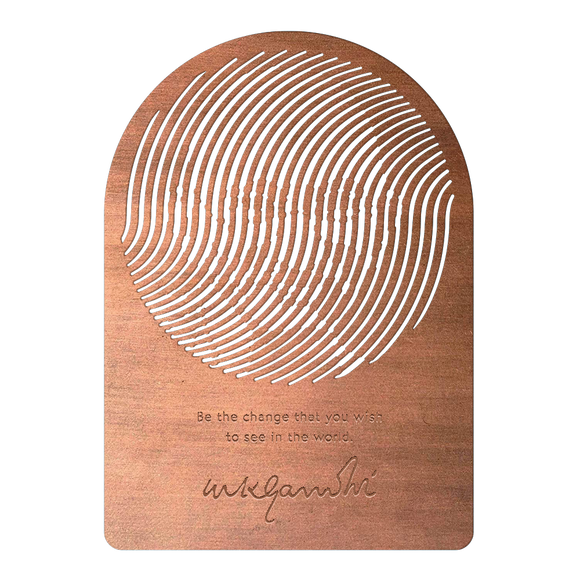 Gandhi Metal Bookmark - Bards & Cards