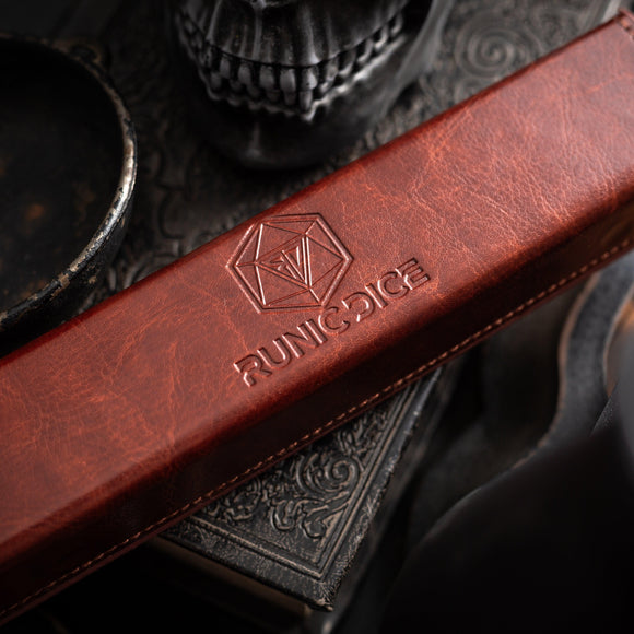 Gemstone Black Night Raised Obsidian Hand Carved DND Dice Set - Bards & Cards