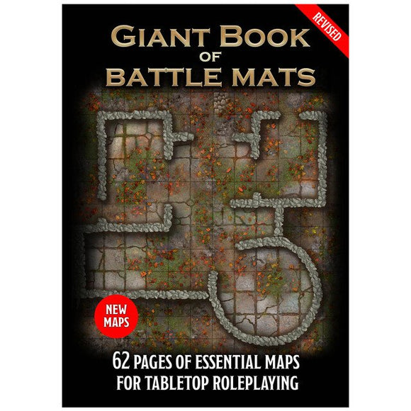 Battle Mats: Giant Book of Battle Mats Revised Edition (12" x 16") - Bards & Cards
