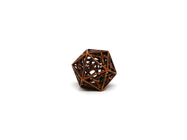 Hollow Dice of Divine Retribution - Legendary Gold D20 - Bards & Cards