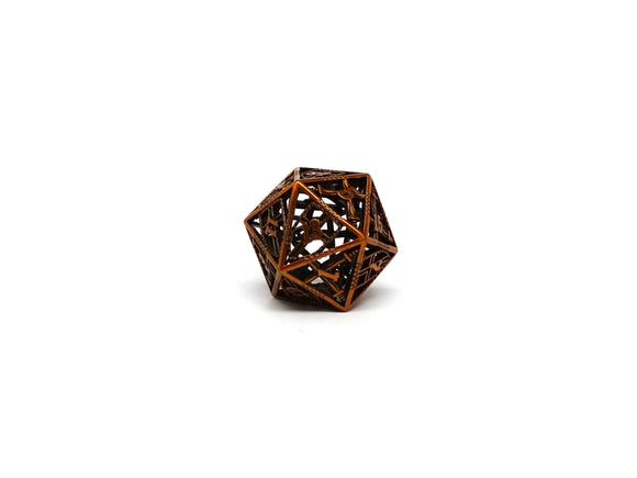 Hollow Dice of Divine Retribution - Legendary Gold D20 - Bards & Cards