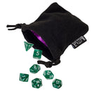 Green Marbled Dice - 7 Piece Set - Bards & Cards