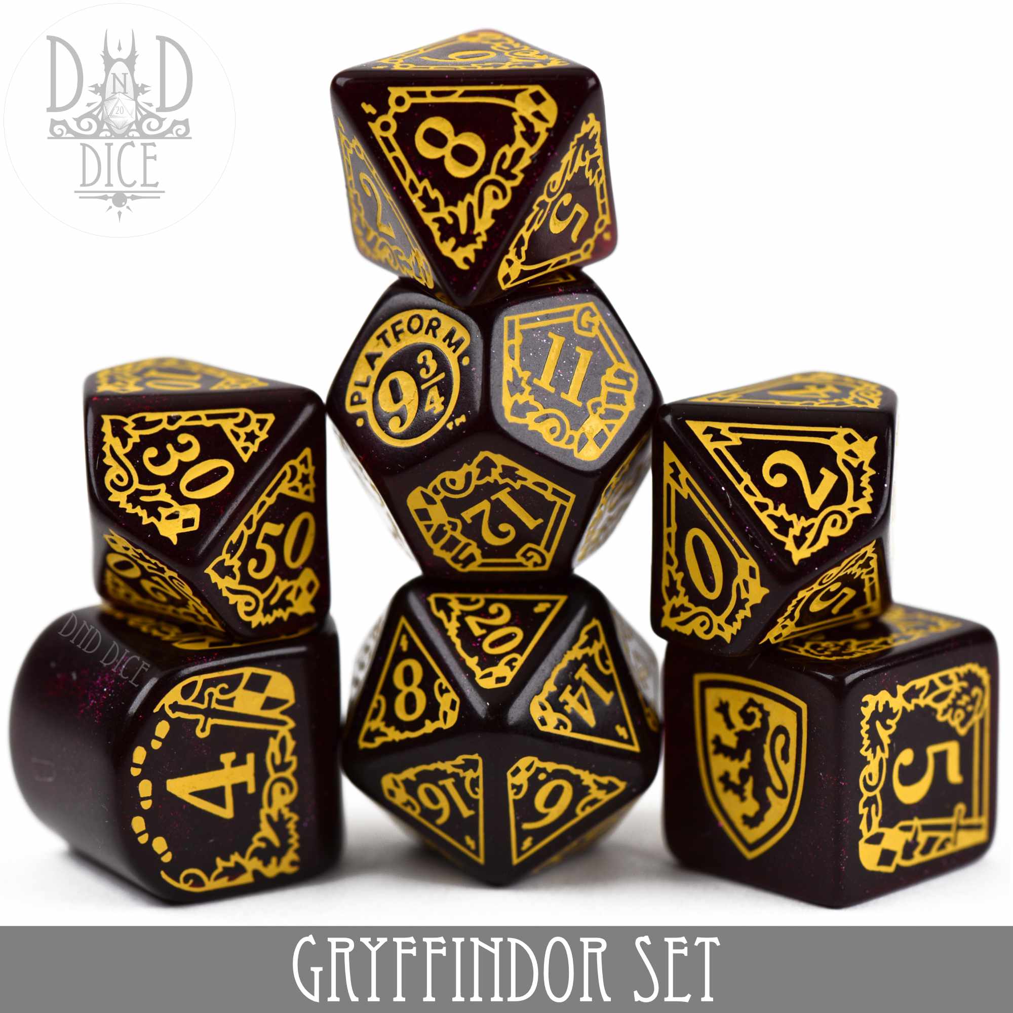 Harry Potter - Gryffindor Dice Set - Bards & Cards