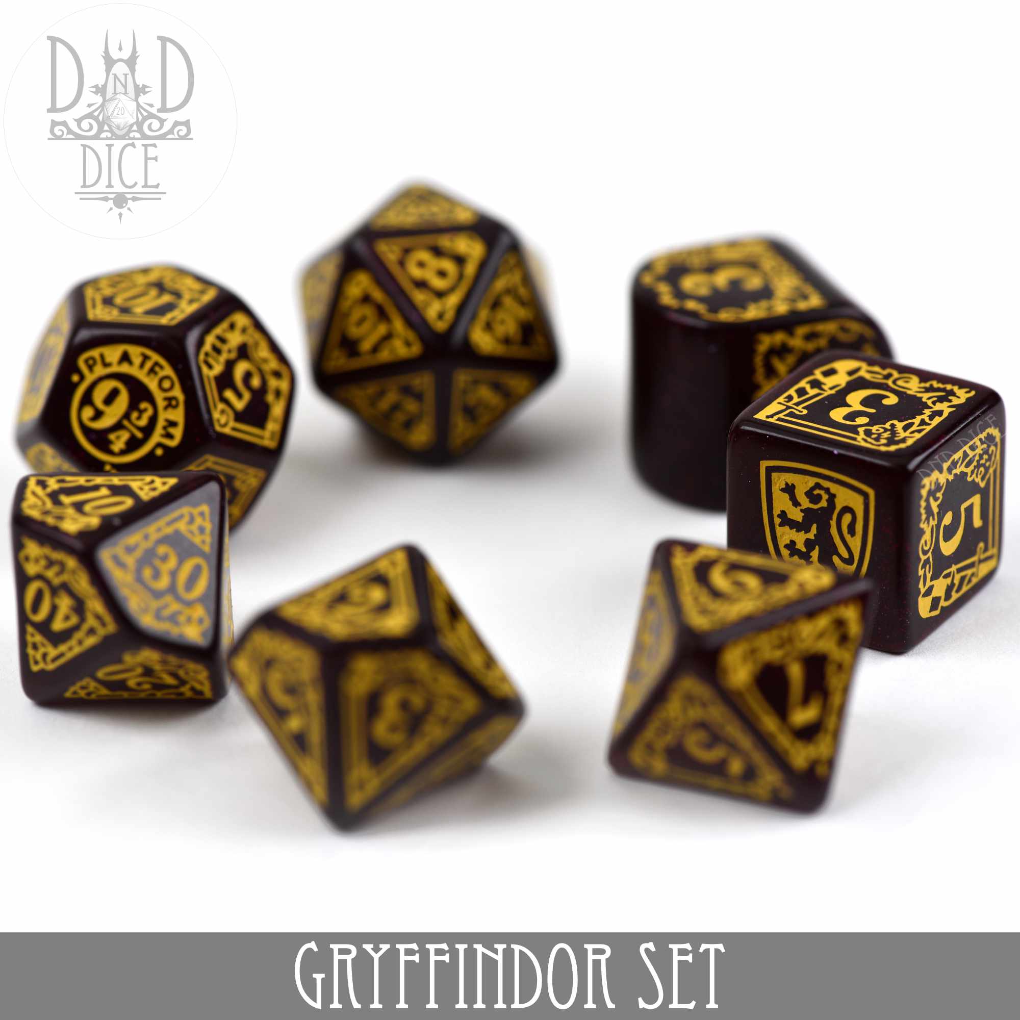 Harry Potter - Gryffindor Dice Set - Bards & Cards