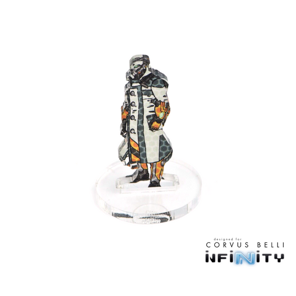 Infinity 3D Markers: Guilang, Male (25mm Camo -3) - Bards & Cards
