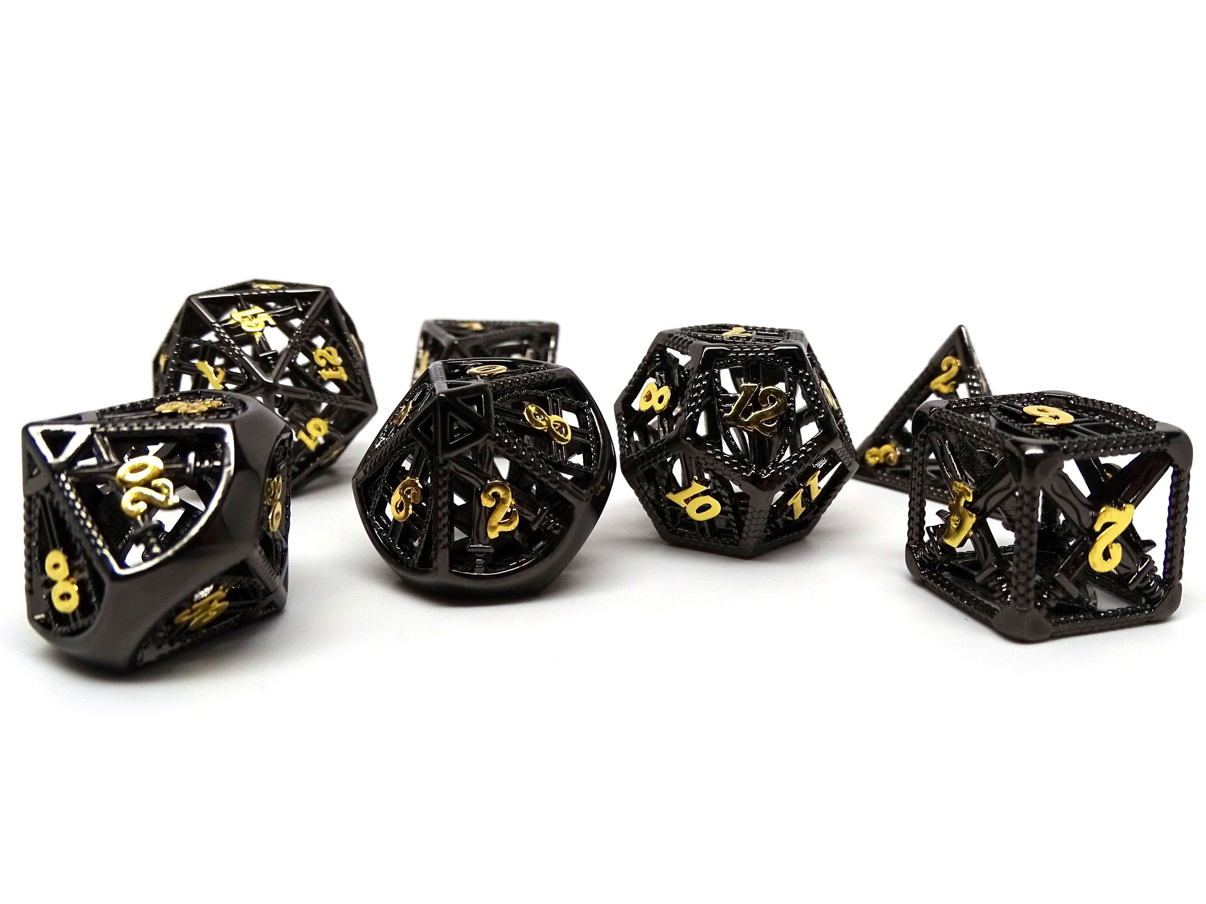 Hollow Dice of Divine Retribution - Gun Metal - Bards & Cards