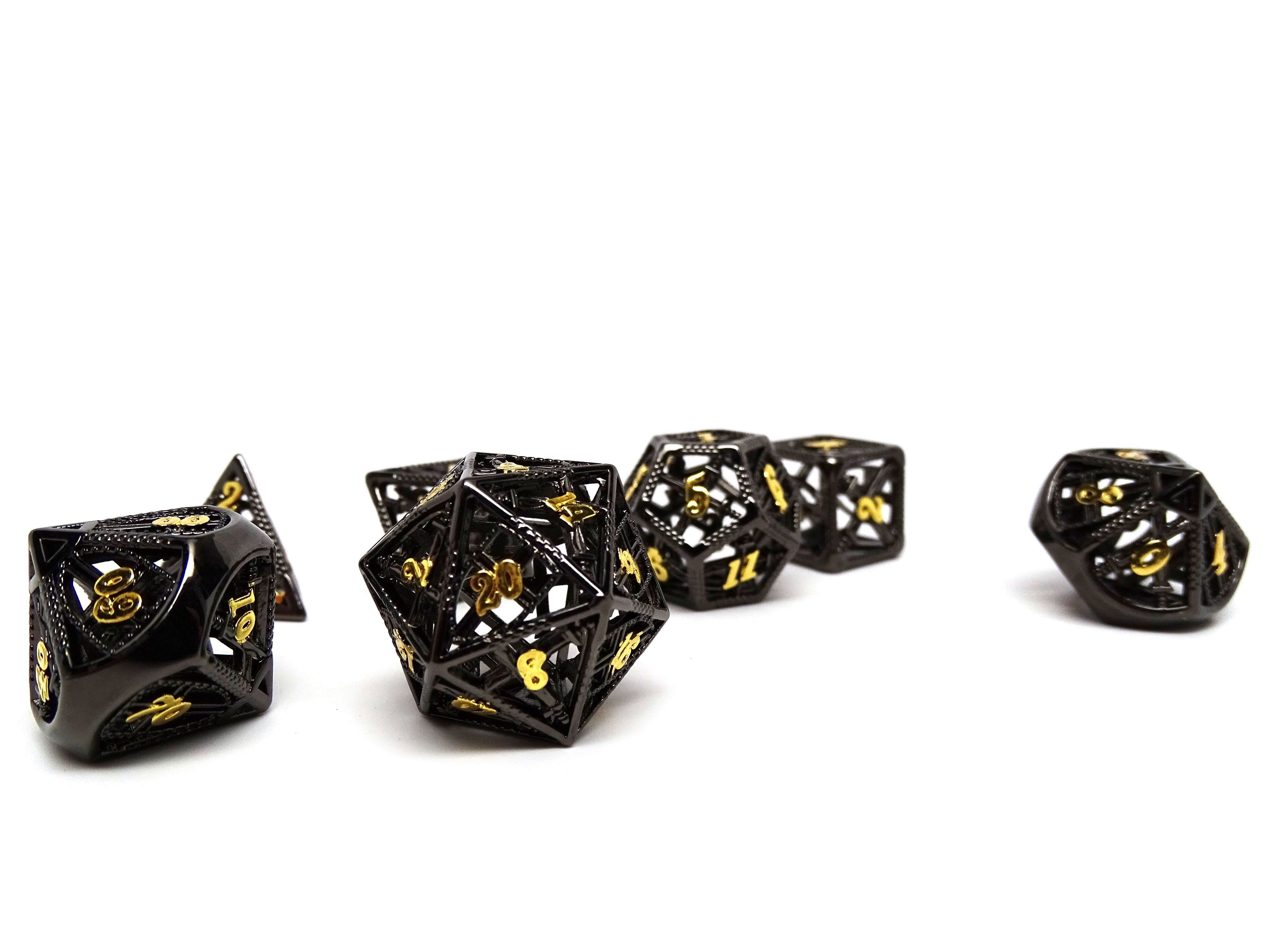 Hollow Dice of Divine Retribution - Gun Metal - Bards & Cards