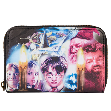 Loungefly: Harry Potter Scorcerers Stone Zip Around Wallet - Bards & Cards