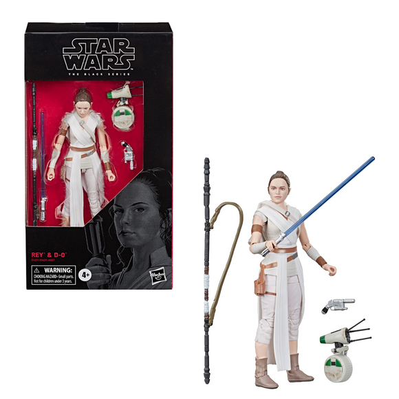 Star Wars: The Black Series - Rey and D-0 6-Inch Action Figure #91 - Bards & Cards