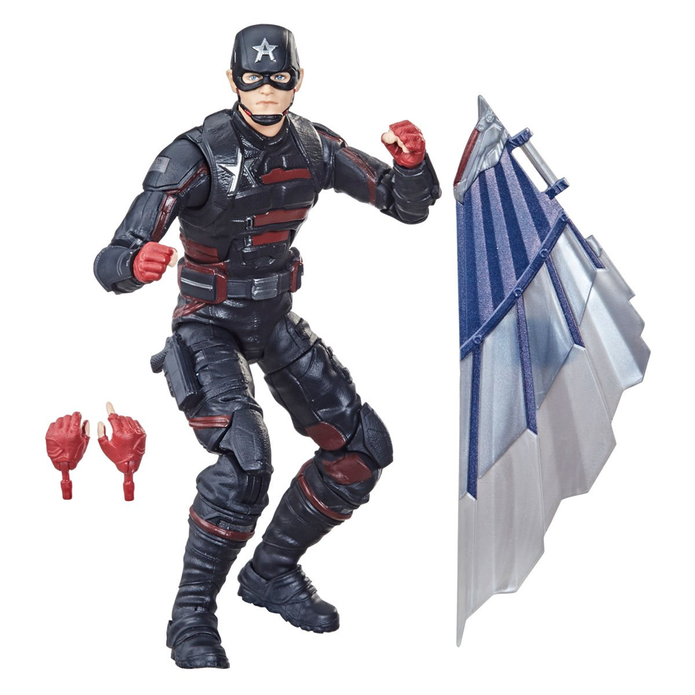 The Falcon and the Winter Soldier: Marvel Legends - U.S. Agent 6-Inch Action Figure (Captain America Flight Gear Build-A-Figure) - 0
