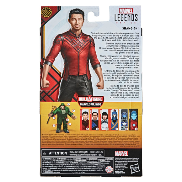 Shang-Chi: Marvel Legends - Shang-Chi 6-Inch Action Figure (Marvel's Mr. Hyde Build-A-Figure) - Bards & Cards