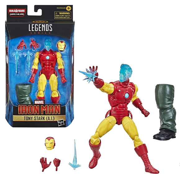 Iron Man: Marvel Legends - Tony Stark A.I. 6-Inch Action Figure (Marvel's Mr. Hyde Build-A-Figure) - Bards & Cards