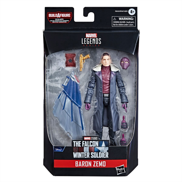 The Falcon and the Winter Soldier: Marvel Legends - Baron Zemo 6-Inch Action Figure (Captain America Flight Gear Build-A-Figure) - Bards & Cards