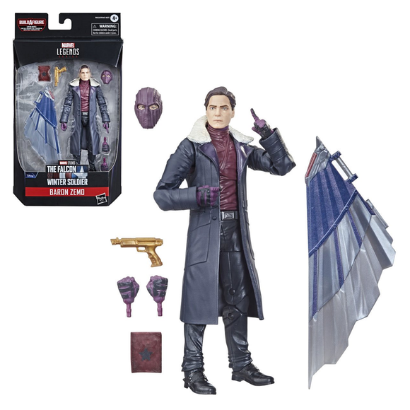 The Falcon and the Winter Soldier: Marvel Legends - Baron Zemo 6-Inch Action Figure (Captain America Flight Gear Build-A-Figure) - Bards & Cards