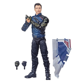 The Falcon and the Winter Soldier: Marvel Legends - Winter Soldier 6-Inch Action Figure (Captain America Flight Gear Build-A-Figure) - Bards & Cards
