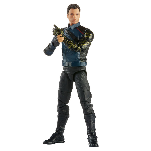 The Falcon and the Winter Soldier: Marvel Legends - Winter Soldier 6-Inch Action Figure (Captain America Flight Gear Build-A-Figure) - Bards & Cards