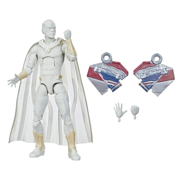 WandaVision: Marvel Legends: Vision 6-Inch Action Figure (Captain America Flight Gear BAF) - Bards & Cards