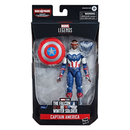 Captain America: Marvel Legends: Captain America Sam Wilson 6-Inch Action Figure (Captain America Flight Gear BAF) - Bards & Cards