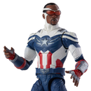 Captain America: Marvel Legends: Captain America Sam Wilson 6-Inch Action Figure (Captain America Flight Gear BAF) - Bards & Cards