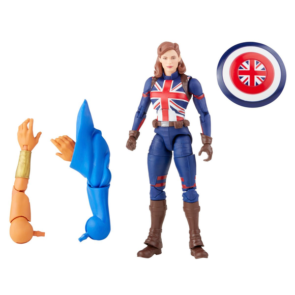 Marvel Legends: What If? - Captain Carter 6-Inch Action Figure (Watcher Major Build-A-Figure) - Bards & Cards
