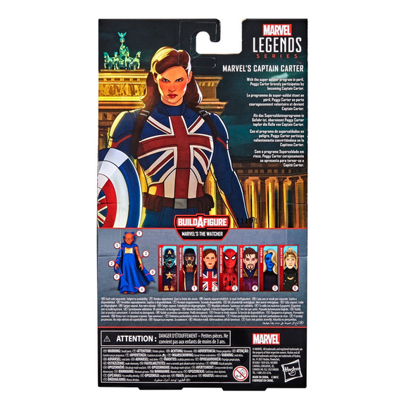 Marvel Legends: What If? - Captain Carter 6-Inch Action Figure (Watcher Major Build-A-Figure) - Bards & Cards