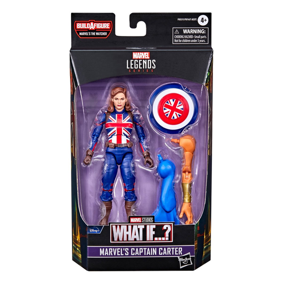 Marvel Legends: What If? - Captain Carter 6-Inch Action Figure (Watcher Major Build-A-Figure) - Bards & Cards