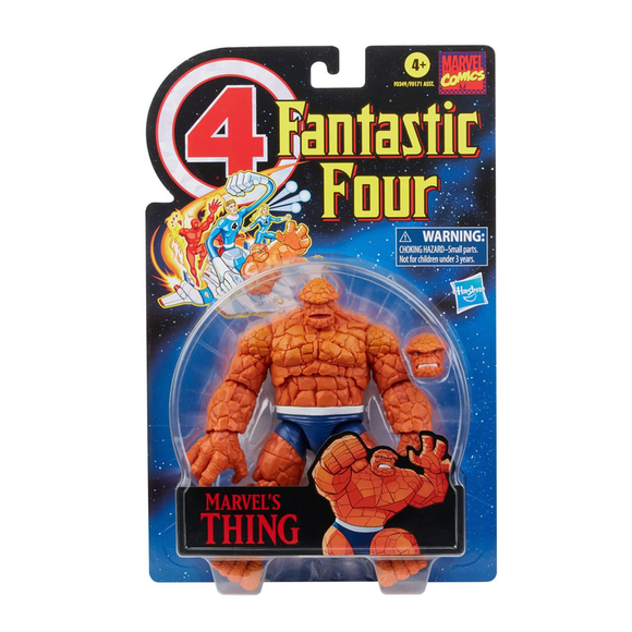Retro Marvel Legends: Fantastic Four - Thing 6-Inch Action Figure - Bards & Cards