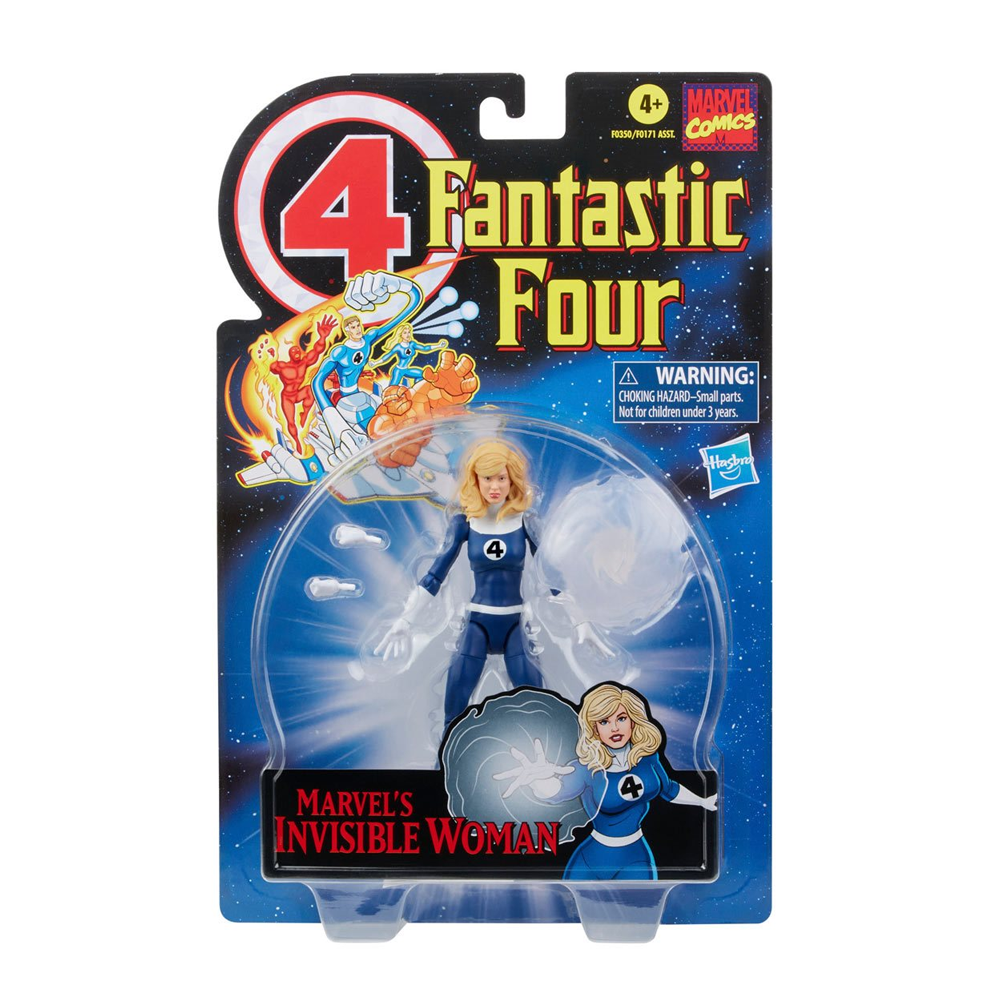 Retro Marvel Legends: Fantastic Four - Invisible Woman 6-Inch Action Figure - 0