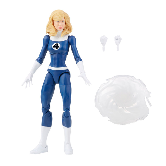 Retro Marvel Legends: Fantastic Four - Invisible Woman 6-Inch Action Figure - Bards & Cards