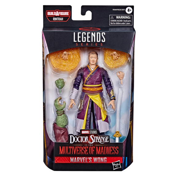 Marvel Legends: Doctor Strange in the Multiverse of Madness - Marvel's Wong 6-Inch Action Figure (Rintrah Build-A-Figure) - Bards & Cards