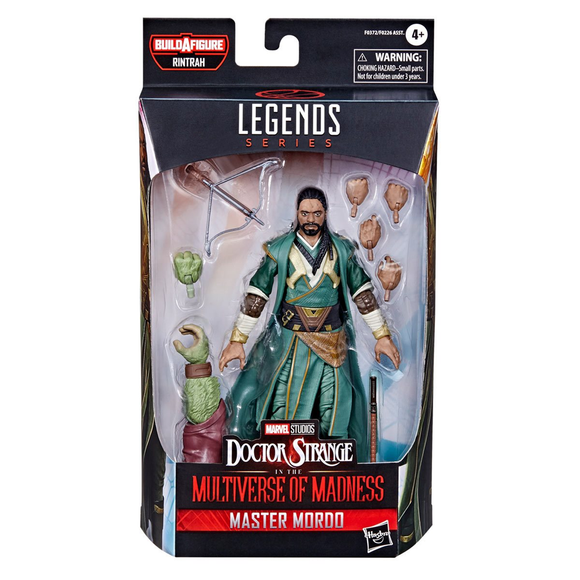 Marvel Legends: Doctor Strange in the Multiverse of Madness - Master Mordo 6-Inch Action Figure (Rintrah Build-A-Figure) - Bards & Cards