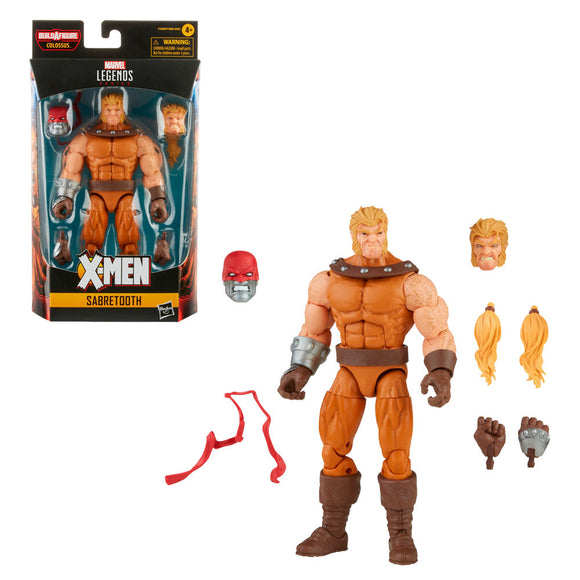 Marvel Legends: X-Men: Age of Apocalypse - Sabretooth 6-Inch Action Figure (Colossus Build-A-Figure) - Bards & Cards