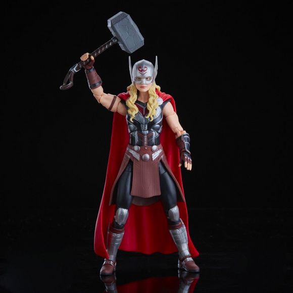Marvel Legends: Thor: Love and Thunder - Mighty Thor 6-Inch Action Figure (Korg Build-A-Figure) - Bards & Cards