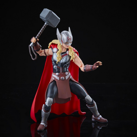Marvel Legends: Thor: Love and Thunder - Mighty Thor 6-Inch Action Figure (Korg Build-A-Figure) - Bards & Cards