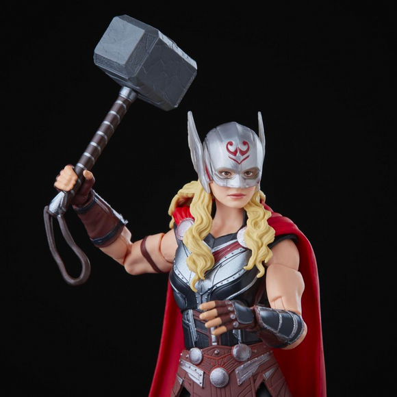 Marvel Legends: Thor: Love and Thunder - Mighty Thor 6-Inch Action Figure (Korg Build-A-Figure) - Bards & Cards