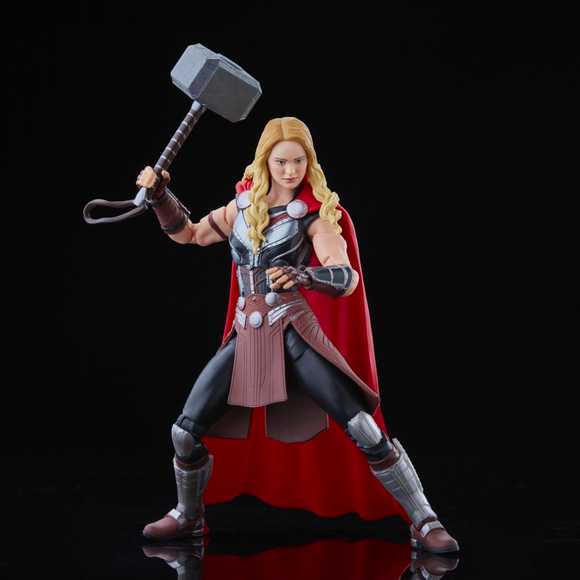 Marvel Legends: Thor: Love and Thunder - Mighty Thor 6-Inch Action Figure (Korg Build-A-Figure) - Bards & Cards