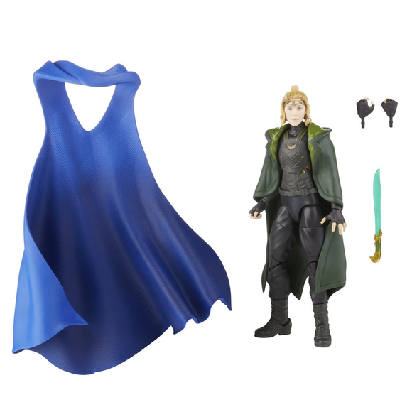 Marvel Legends: What If? - Loki Sylvie 6-Inch Action Figure (Watcher Major Build-A-Figure) - Bards & Cards